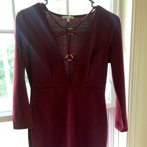 NWT Charlotte Russe burgundy dress